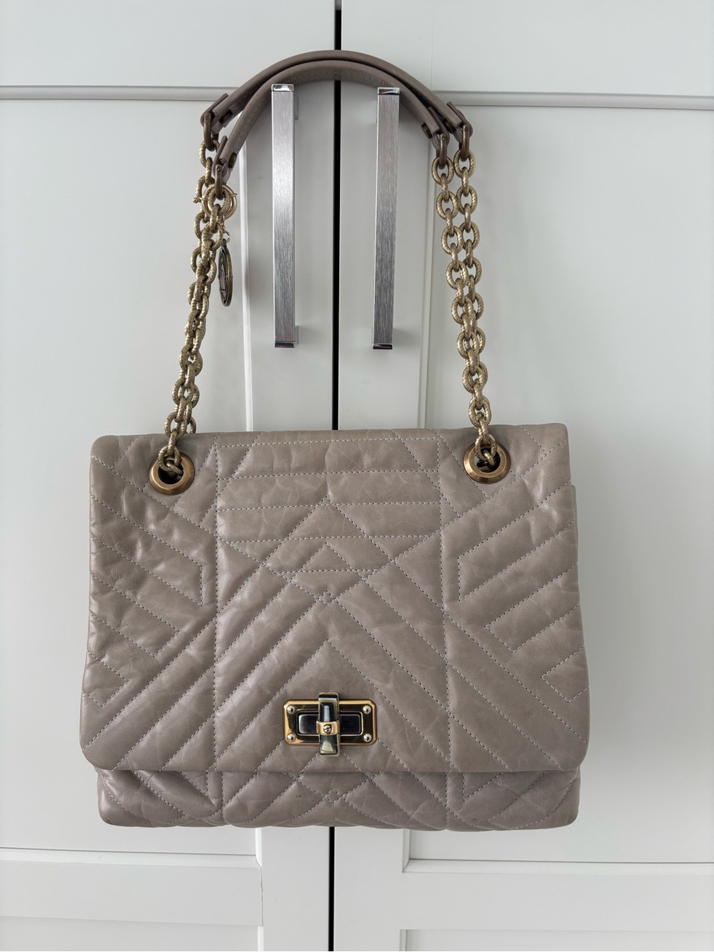 Lanvin leather flap handbag